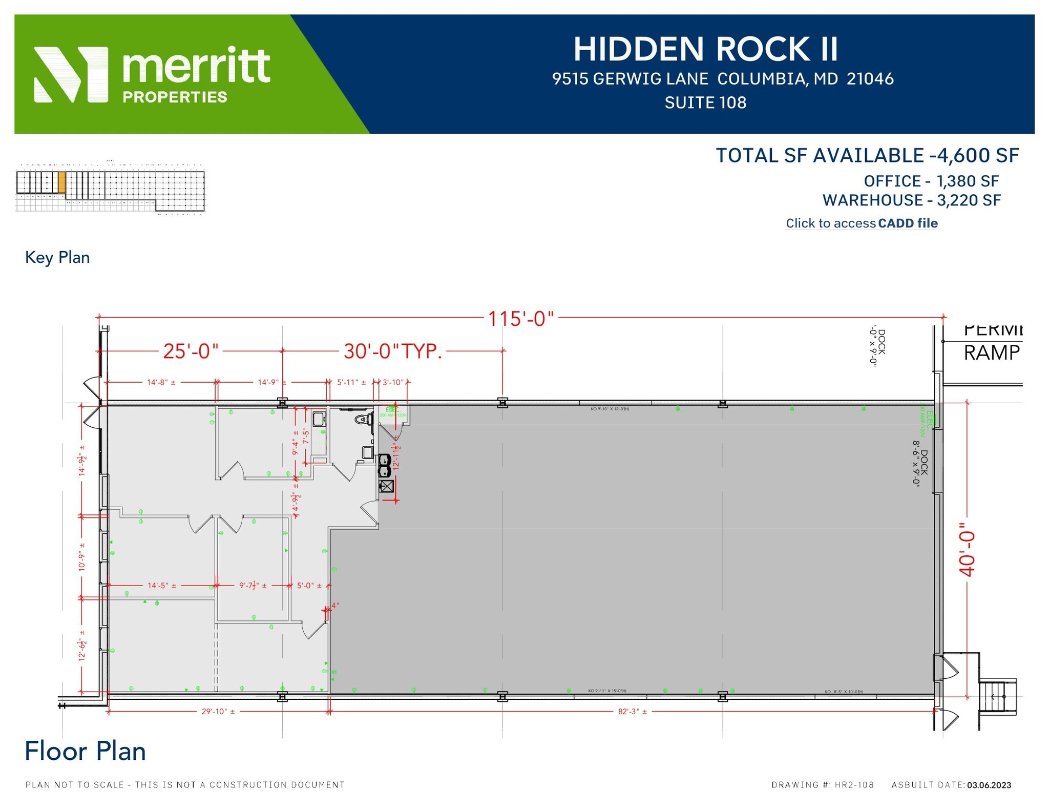 9515 Gerwig Ln, Columbia, MD à louer Plan d’étage– Image 1 sur 1