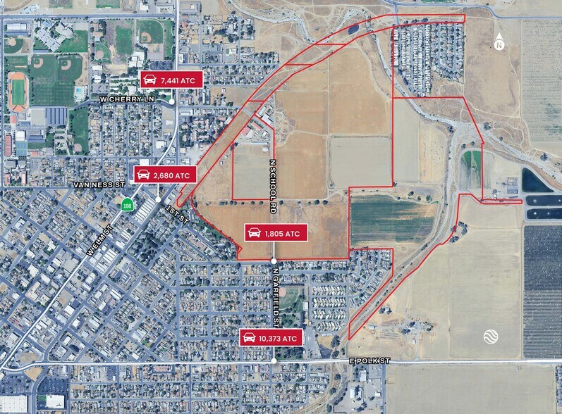 CA-33 & W. Cherry Ln, Coalinga, CA à vendre - Photo de l’immeuble – Image 1 sur 3