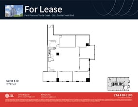 2911 Turtle Creek Blvd, Dallas, TX à louer Plan d’étage– Image 1 sur 1