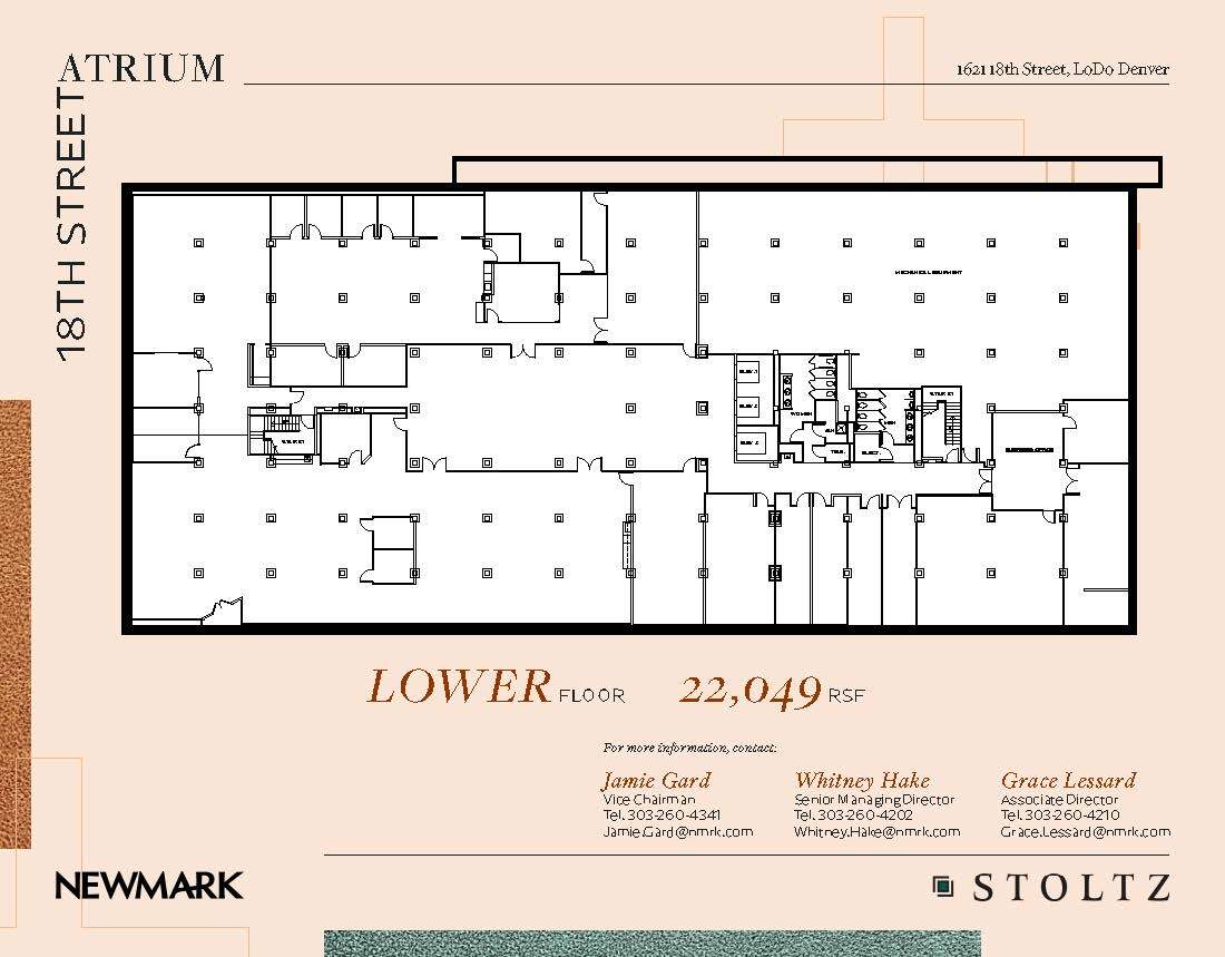 1621 18th St, Denver, CO à louer Plan d’étage– Image 1 sur 1