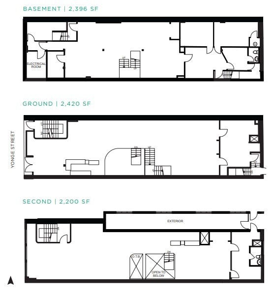 665-667 Yonge St, Toronto, ON à louer Plan d’étage– Image 1 sur 1