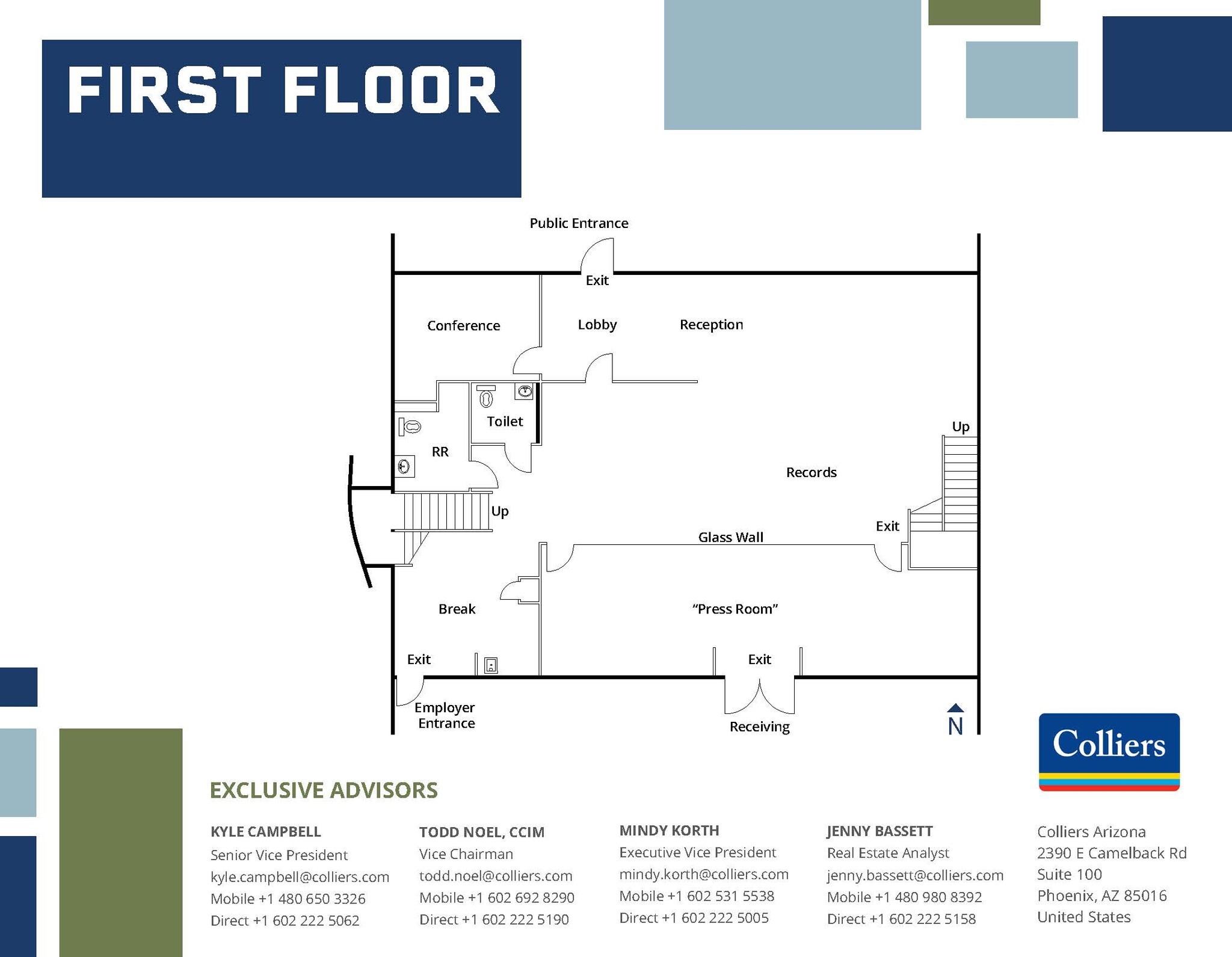 1835 W Adams St, Phoenix, AZ à louer Plan d’étage– Image 1 sur 1