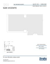 12011 San Vicente Blvd, Los Angeles, CA à louer Plan d’étage– Image 1 sur 1
