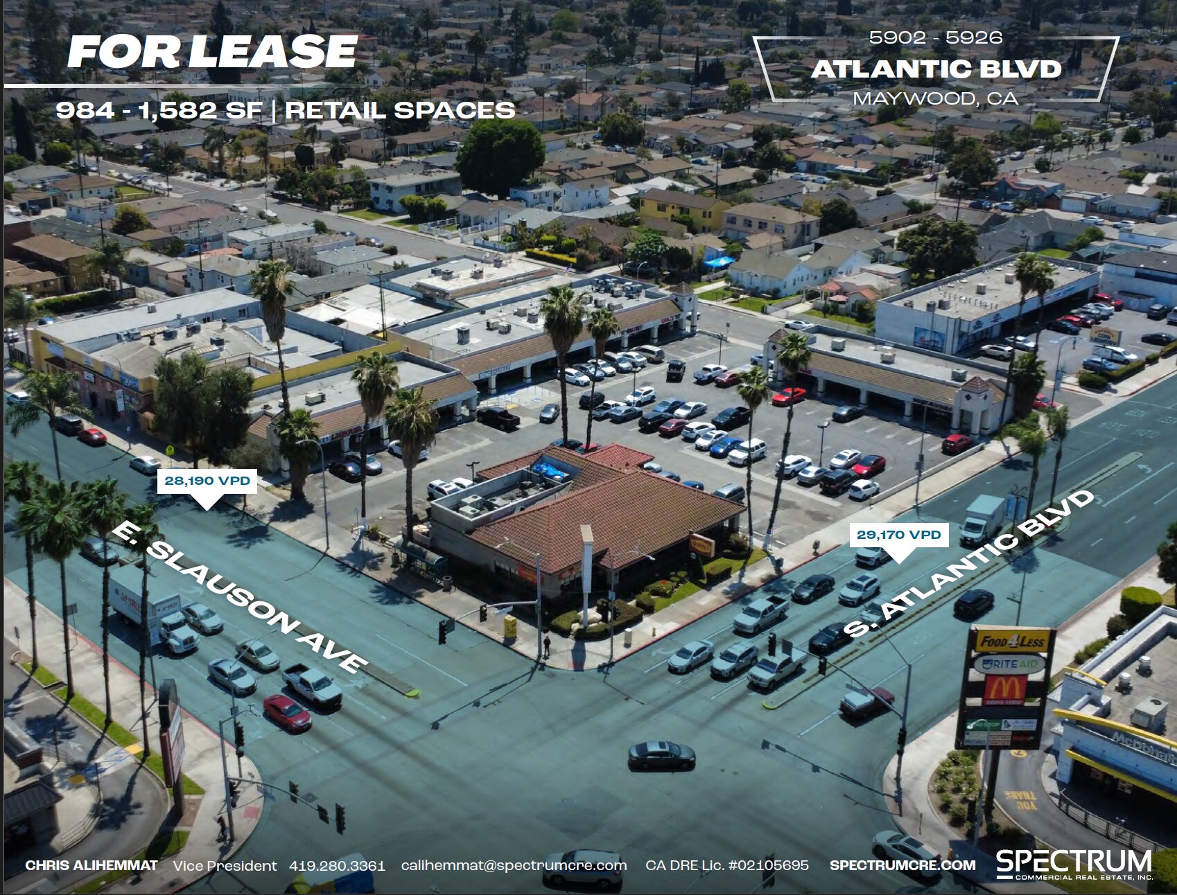 5900-5924 Atlantic Blvd, Maywood, CA à louer Aérien– Image 1 sur 25