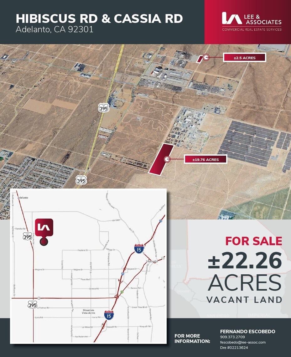 HIBISCUS RD & CASSIA RD, Adelanto, CA à vendre Photo de l’immeuble– Image 1 sur 2