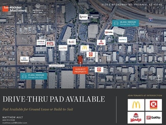 Plus de détails pour 3120 E Broadway Rd, Phoenix, AZ - Terrain à louer