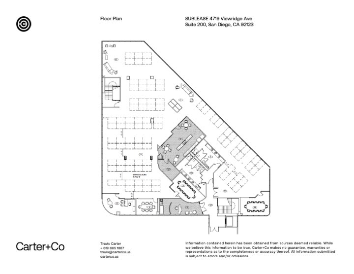 4719 Viewridge Ave, San Diego, CA à louer Plan d’étage– Image 1 sur 14