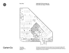 4719 Viewridge Ave, San Diego, CA à louer Plan d’étage– Image 1 sur 14