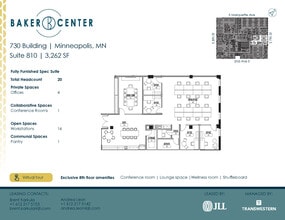 733 Marquette Ave, Minneapolis, MN à louer Plan d’étage– Image 1 sur 5