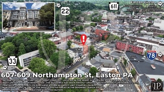 Plus de détails pour 607-609 Northampton St, Easton, PA - Logement à vendre