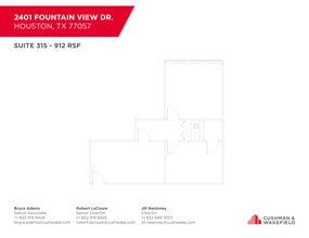 2401 Fountain View Dr, Houston, TX à louer Plan d’étage– Image 1 sur 1