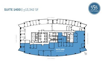 555 12th St, Oakland, CA à louer Plan d’étage– Image 1 sur 1