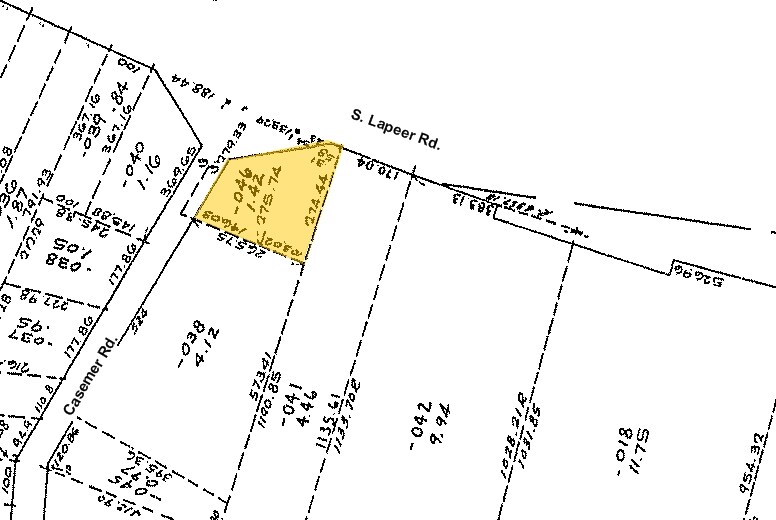 1520 S Lapeer Rd, Lake Orion, MI à vendre - Plan cadastral – Image 2 sur 12