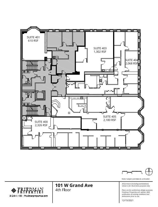 101 W Grand Ave, Chicago, IL à louer Plan d’étage– Image 1 sur 1