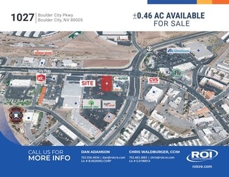 Plus de détails pour 1027 Boulder City Pkwy, Boulder City, NV - Terrain à vendre