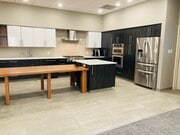 Main floor kitchen and meeting area