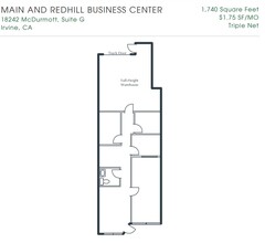 1200 Main St, Irvine, CA à louer Plan d’étage– Image 1 sur 1