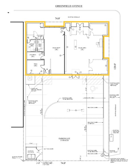 7001 W Greenfield Ave, West Allis, WI à louer - Plan de site – Image 2 sur 2