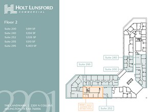 2201 N Collins St, Arlington, TX à louer Plan d’étage– Image 1 sur 1