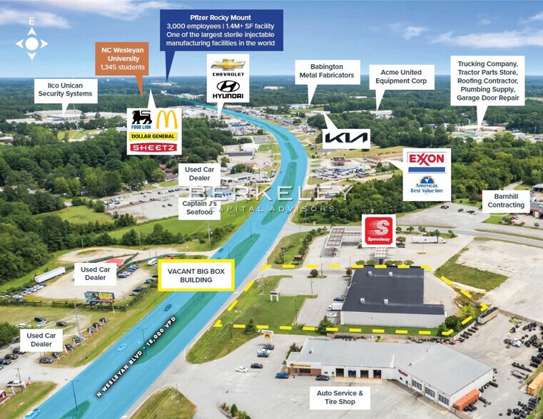 1473 N Wesleyan Blvd, Rocky Mount, NC à vendre - Photo de l’immeuble – Image 2 sur 8