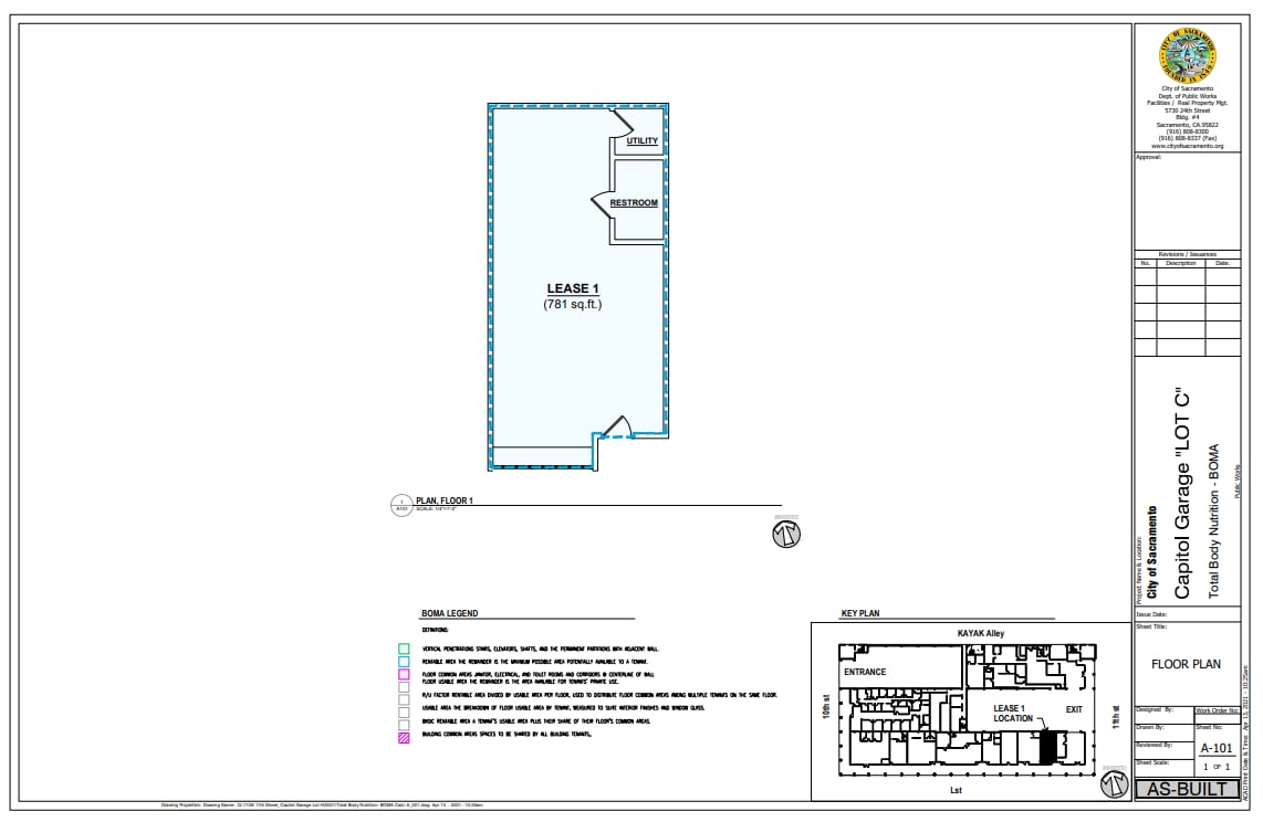 1003-1031 L St, Sacramento, CA à louer Plan d’étage– Image 1 sur 1