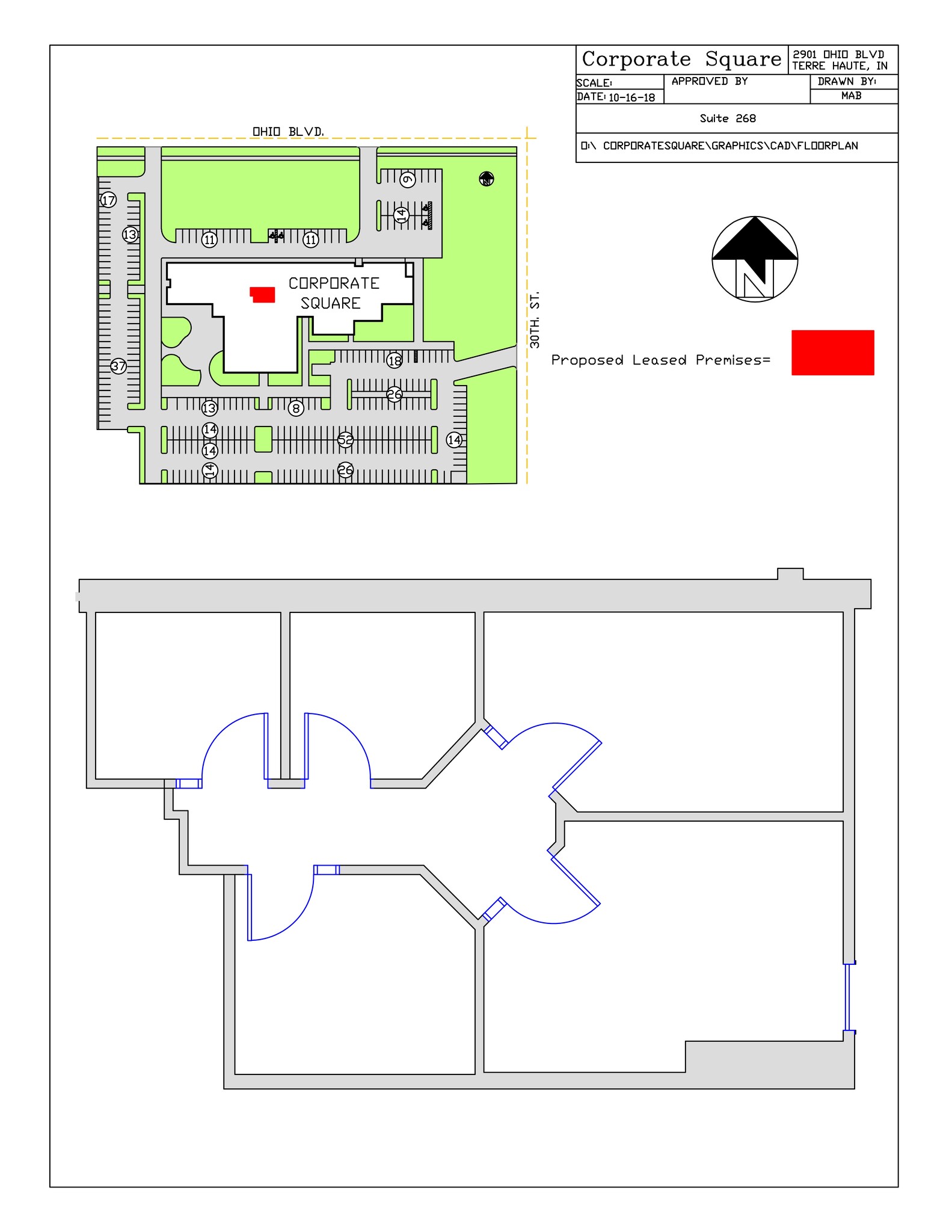 2901 Ohio Blvd, Terre Haute, IN à louer Plan de site– Image 1 sur 1