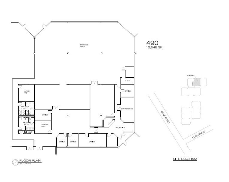 2100 Golf Rd, Rolling Meadows, IL à louer Plan d’étage– Image 1 sur 2