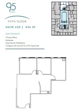 95 S Market St, San Jose, CA à louer Plan d’étage– Image 1 sur 1