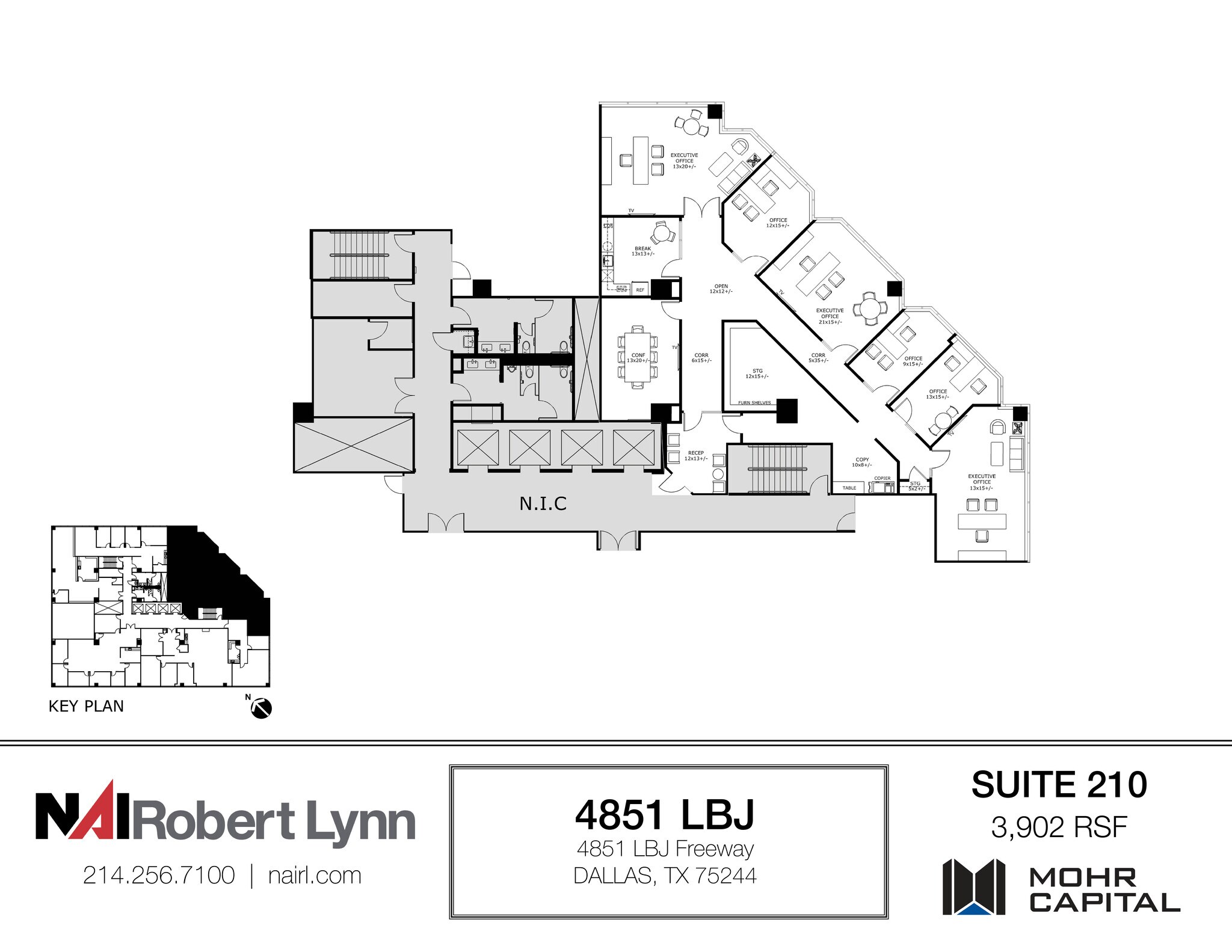 4851 Lyndon B Johnson Fwy, Dallas, TX à louer Plan d’étage– Image 1 sur 2