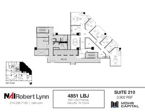 4851 Lyndon B Johnson Fwy, Dallas, TX à louer Plan d’étage– Image 1 sur 2