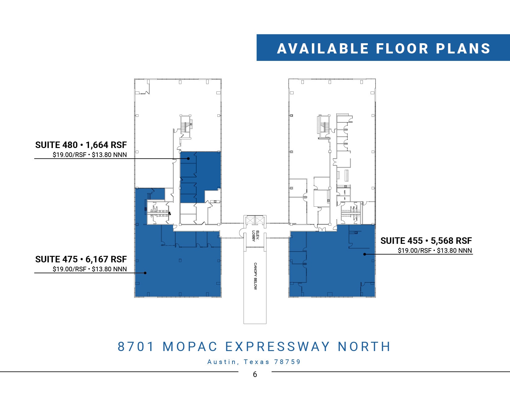 8701 N MoPac Expy, Austin, TX à louer Plan d’étage– Image 1 sur 1