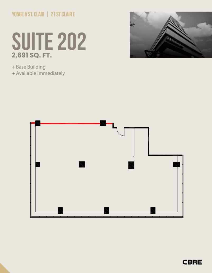 21 St Clair Ave E, Toronto, ON à louer Plan d’étage– Image 1 sur 1