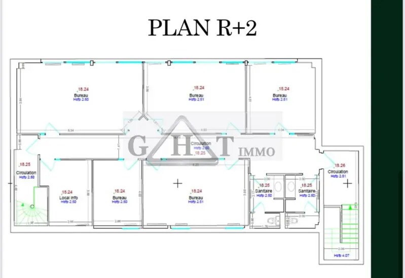 Bureau dans Nanterre à louer Plan d’étage– Image 1 sur 2