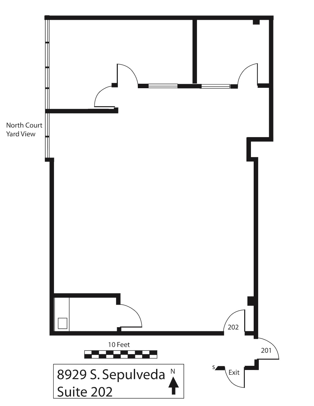 8929-8939 S Sepulveda Blvd, Los Angeles, CA à louer Plan d’étage– Image 1 sur 2