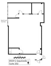 8929-8939 S Sepulveda Blvd, Los Angeles, CA à louer Plan d’étage– Image 1 sur 2