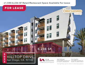 Plus de détails pour 5032 Hilltop Dr, San Diego, CA - Local commercial à louer