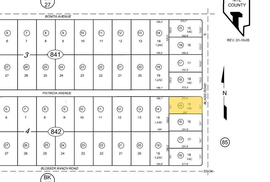 2610 N Blagg Rd, Pahrump, NV à louer - Plan cadastral – Image 2 sur 3
