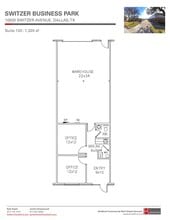 10930 Switzer Ave, Dallas, TX à louer Plan d’étage– Image 1 sur 1