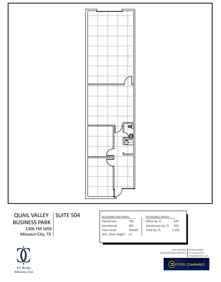 1306 Fm-1092, Missouri City, TX à louer Plan d’étage– Image 1 sur 1