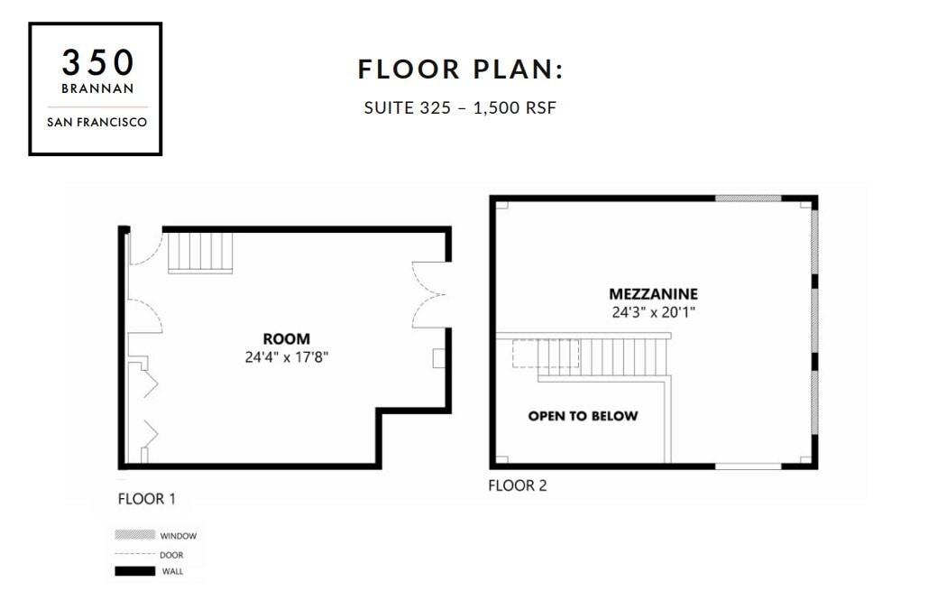 350 Brannan St, San Francisco, CA à louer Plan d’étage– Image 1 sur 1