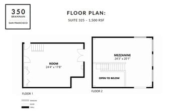 350 Brannan St, San Francisco, CA à louer Plan d’étage– Image 1 sur 1