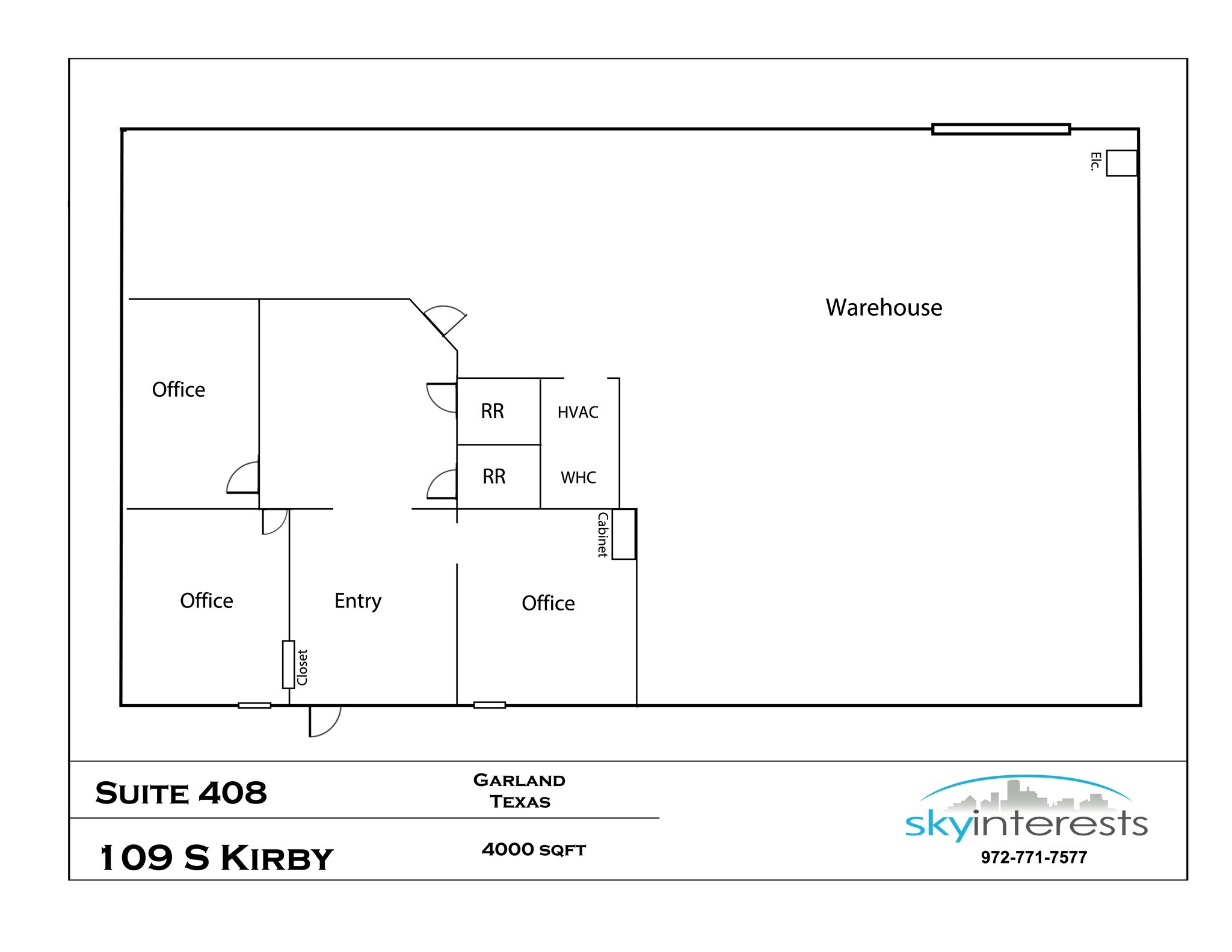 209 S Kirby St, Garland, TX à louer Plan de site– Image 1 sur 1