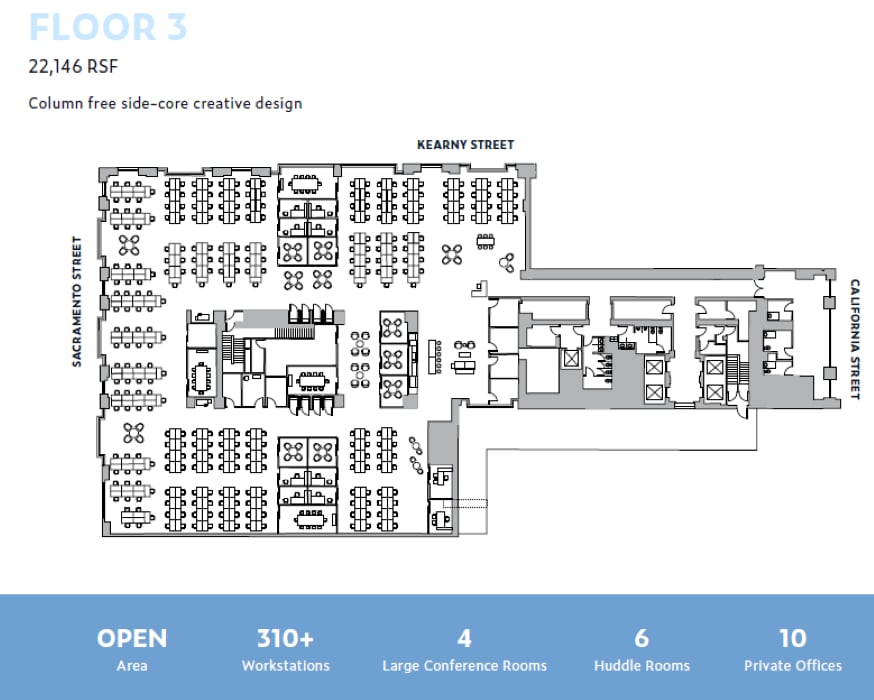600 California St, San Francisco, CA à louer Plan d’étage– Image 1 sur 1