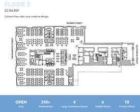 600 California St, San Francisco, CA à louer Plan d’étage– Image 1 sur 1