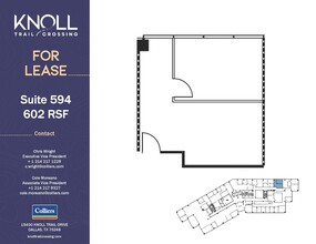 15400 Knoll Trail Dr, Dallas, TX à louer Plan d’étage– Image 1 sur 1