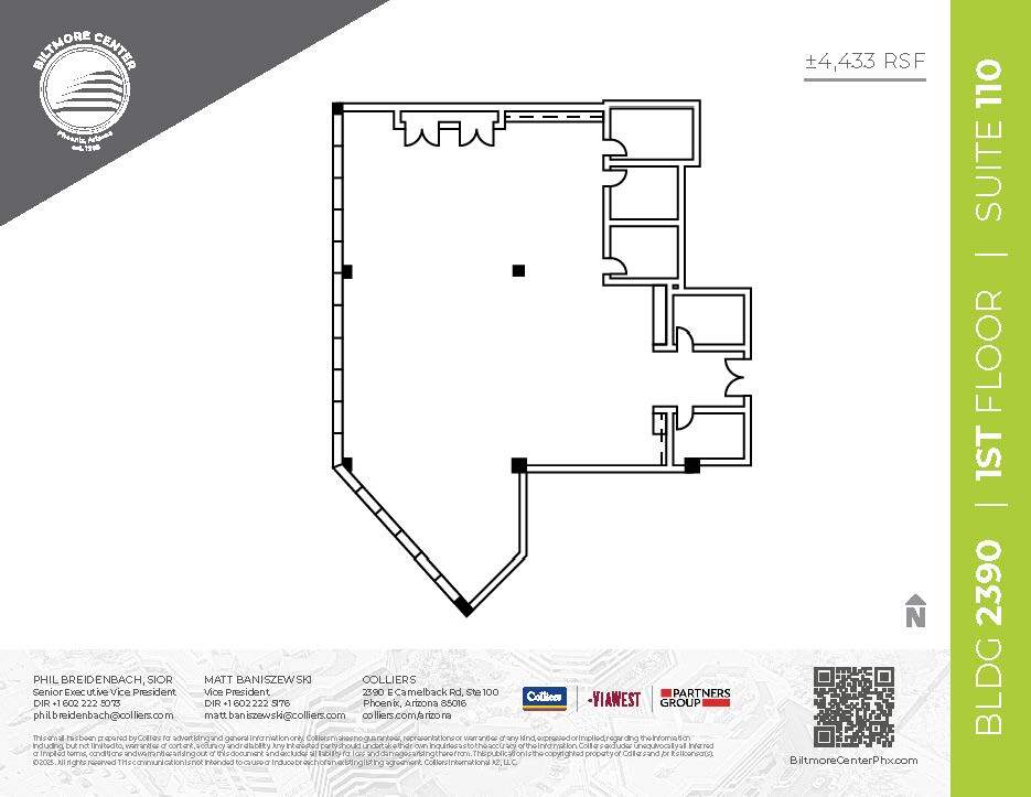 2398 E Camelback Rd, Phoenix, AZ à louer Plan d’étage– Image 1 sur 2