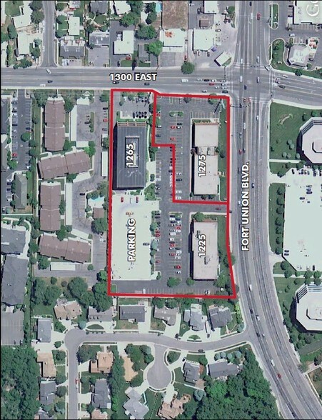 1225 E Fort Union Blvd, Cottonwood Heights, UT à vendre - Aérien – Image 3 sur 9