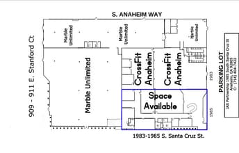 1985-1985 S Santa Cruz St, Anaheim, CA à louer Plan d’étage– Image 1 sur 1