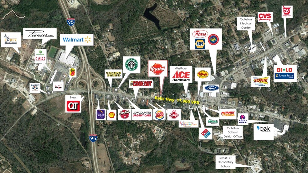 1222 Bells Hwy, Walterboro, SC à vendre - Photo de l’immeuble – Image 3 sur 3