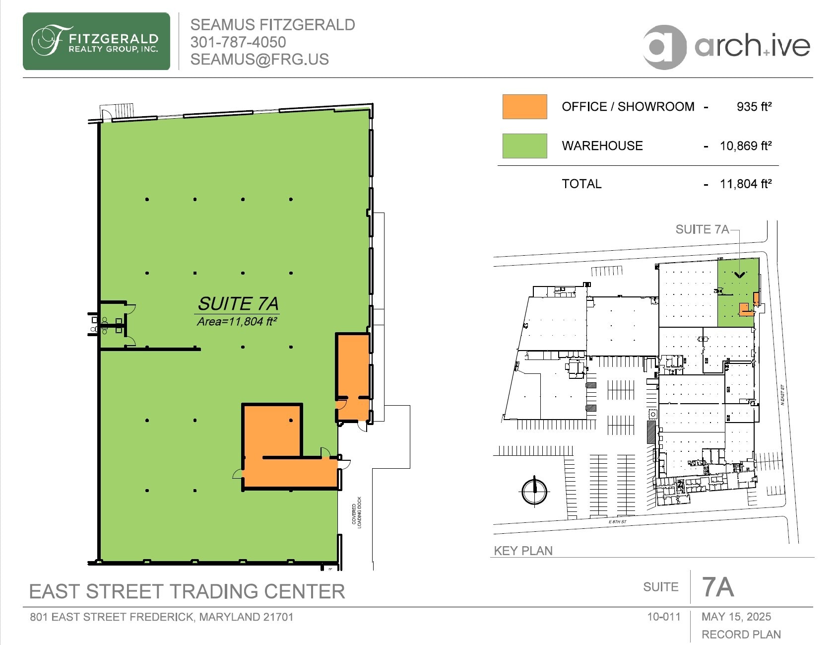 801 N East St, Frederick, MD à louer Plan d’étage– Image 1 sur 1